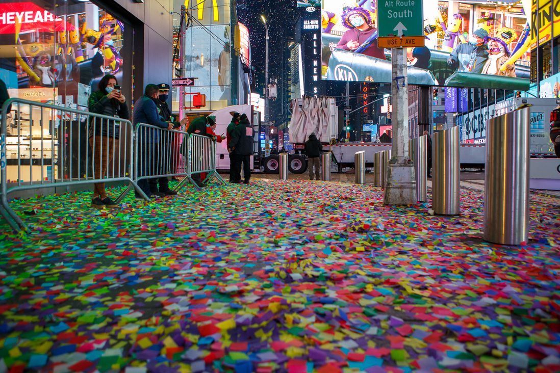 A carpet of confetti